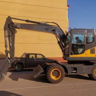2200rpm катило мини экскаватор колеса ведра экскаватора с Cummins Engine