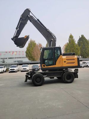 Мини лог Граппл колесный экскаватор 0.6cbm до 0.8cbm для муниципальной инженерии