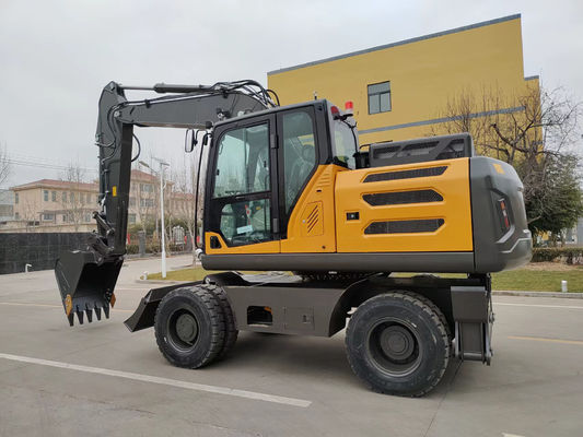 Мини лог Граппл колесный экскаватор 0.6cbm до 0.8cbm для муниципальной инженерии