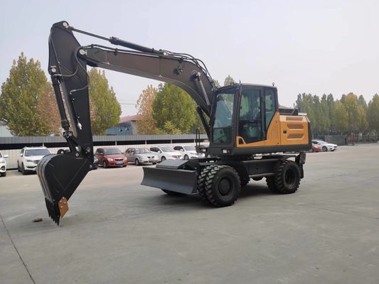 Мини лог Граппл колесный экскаватор 0.6cbm до 0.8cbm для муниципальной инженерии