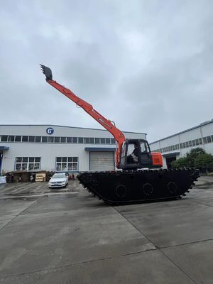 Экскаватор с шириной понтона 1300 мм в реке для тяжелых приложений и проектов