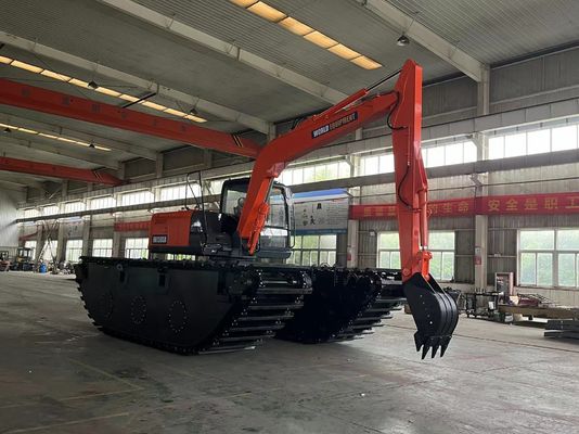 Экскаватор с шириной понтона 1300 мм в реке для тяжелых приложений и проектов